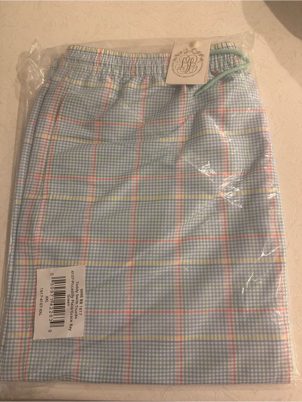 TBBC Plaid Pastel Drawstring Skirt - Blue, Pink, Yellow
